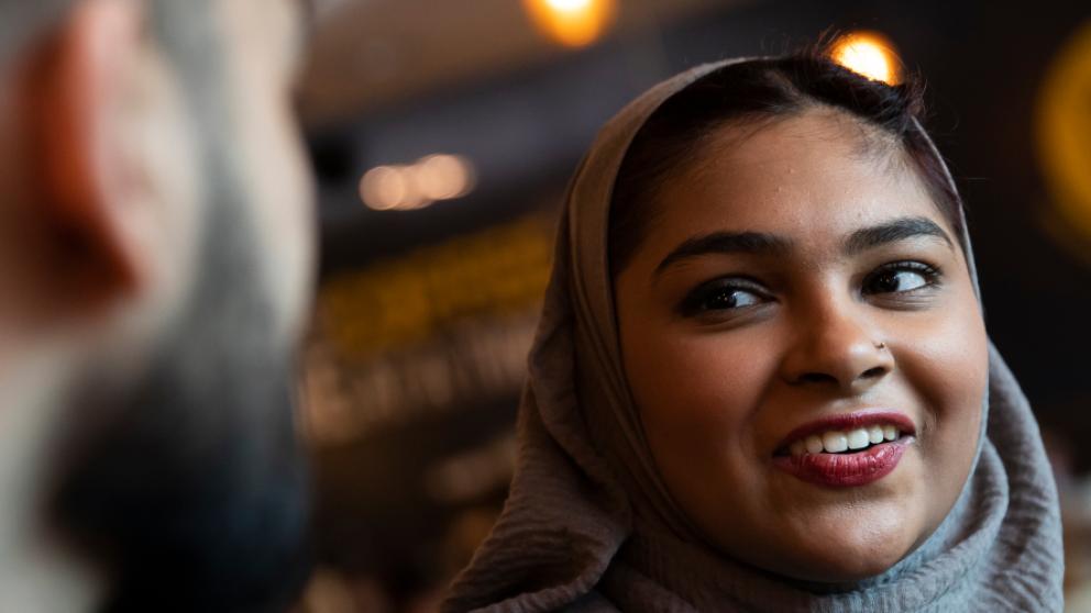 Two South Asian Students 