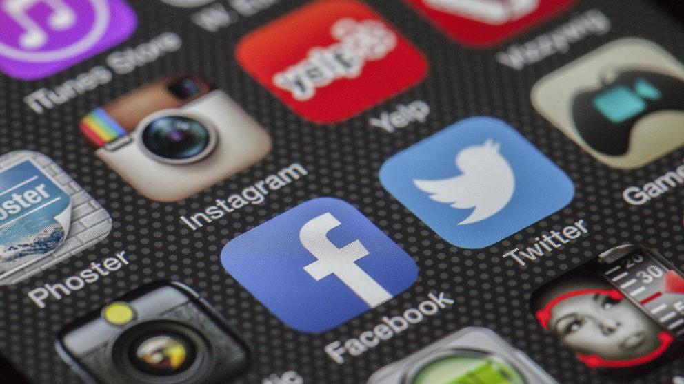 Apps displayed on smartphone