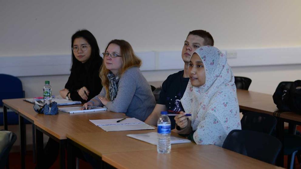 Students at a workshop