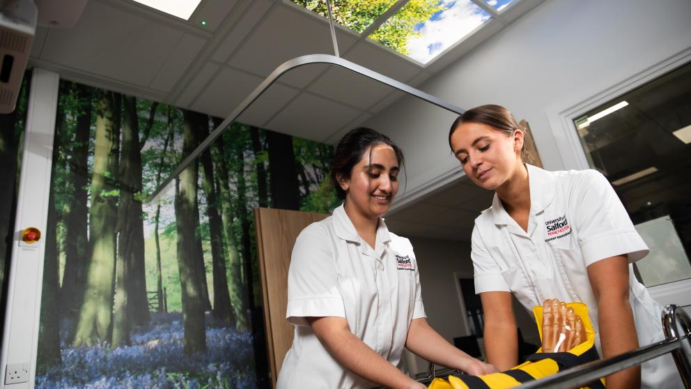 Students in the new Centre for Medical Imaging