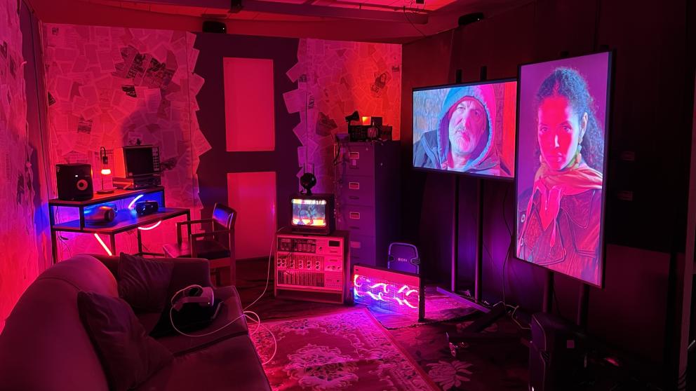 The promo picture shows the environment for the Nested Cinema event