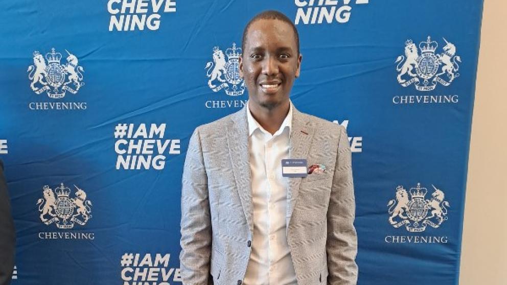 International student Sibongiseni at the Chevening Conference 