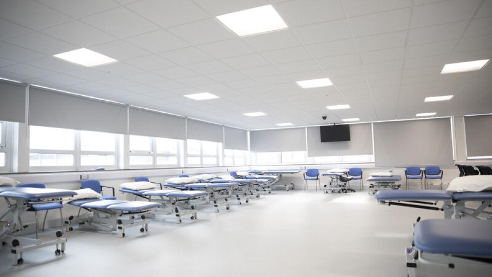 Plinth room for physiotherapy students