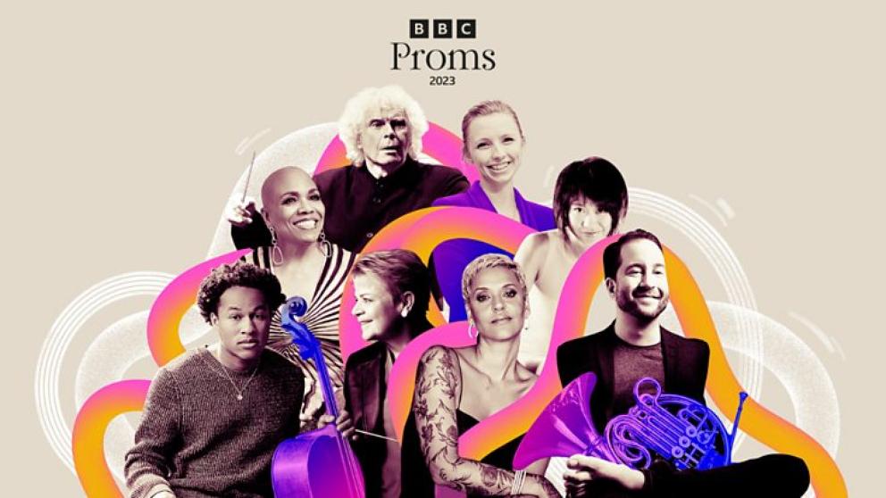 A compilation image of the performing artists at BBC Proms 