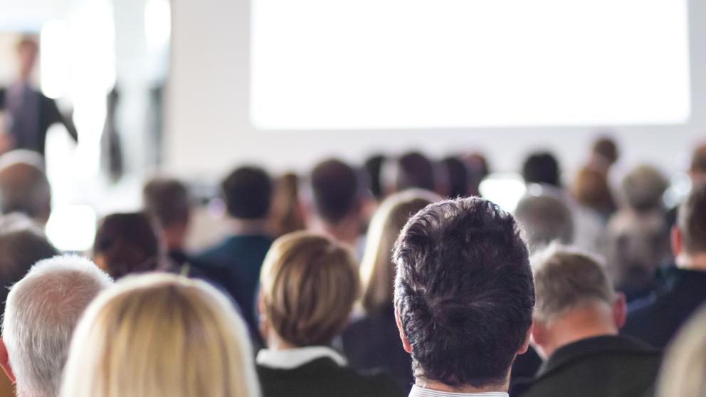 people in the background