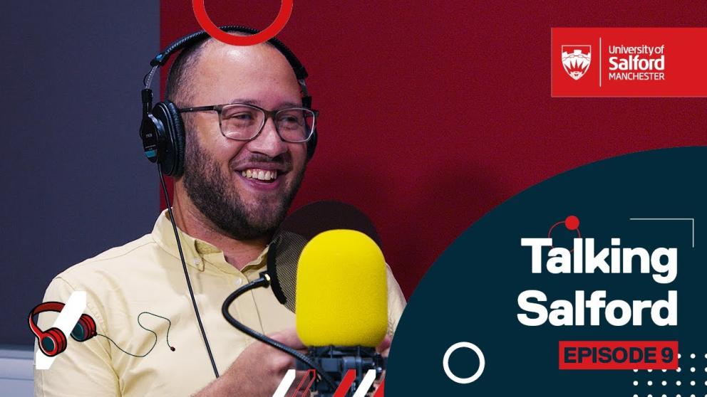 Luke Davies' Talking Salford podcast banner