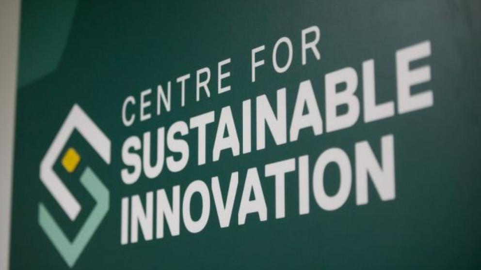 Centre for Sustainable Innovation wall graphic