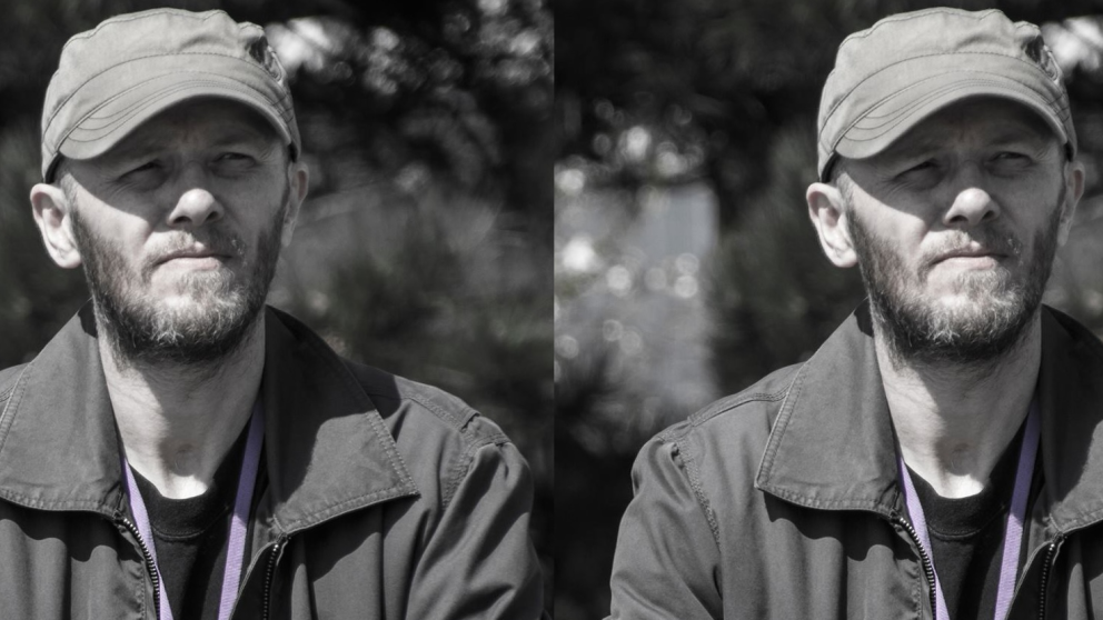 Two images of Steven Anthony Lomas side by side