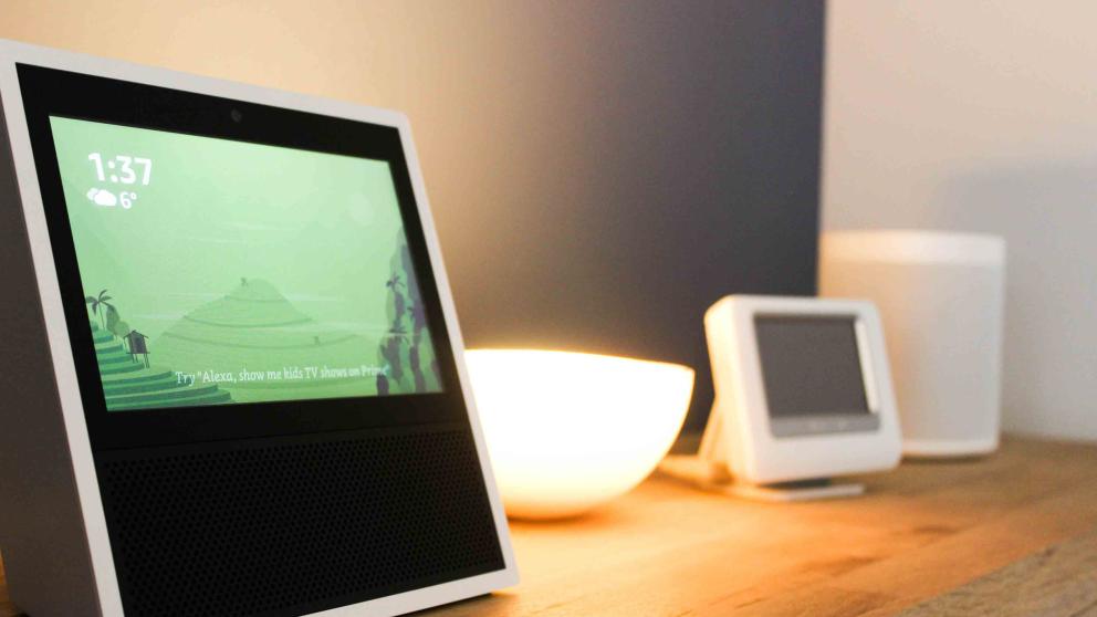 Smart meter on a shelf