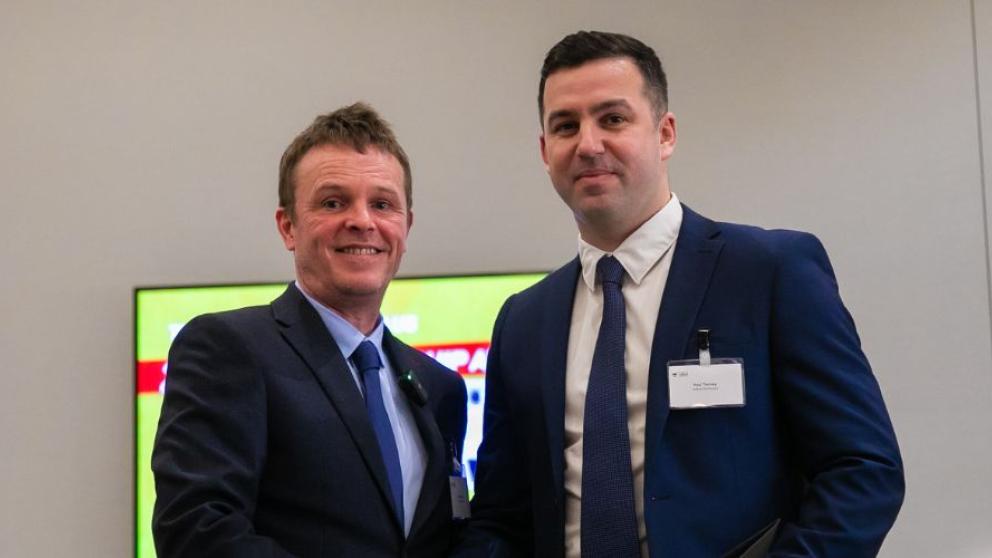 Paul Tierney with Paul Ward, Director of International and Regional Development