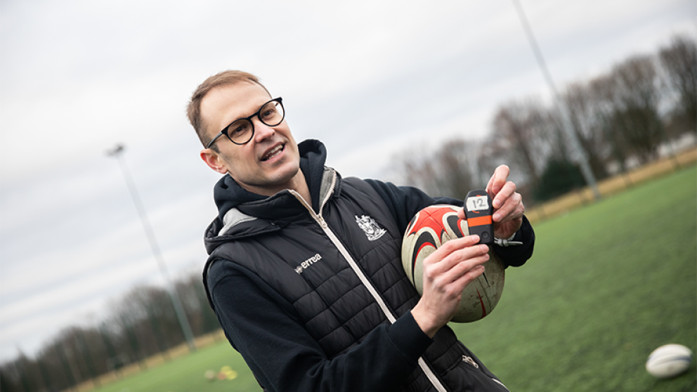 Academic leading an outdoor session