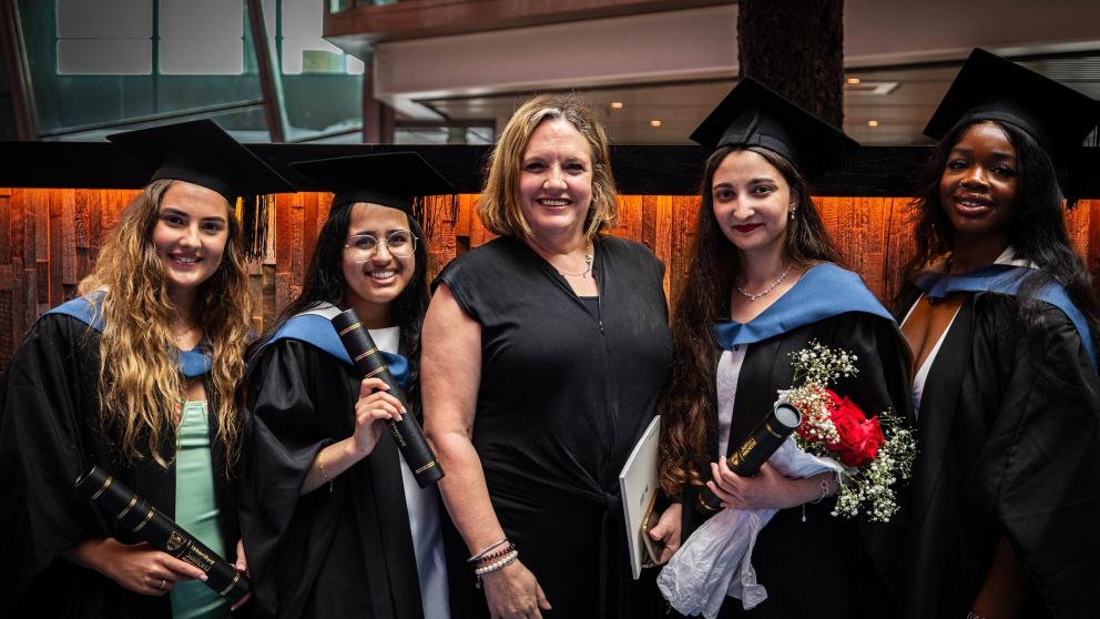 Lucy Wall, Sumain Bi, Louise Hall, Sanaz Saf Shekan and Deborah Okanlawon