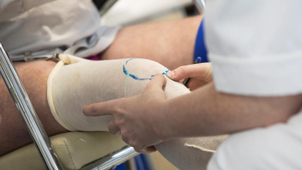 Prosthetics and orthotics students in action 