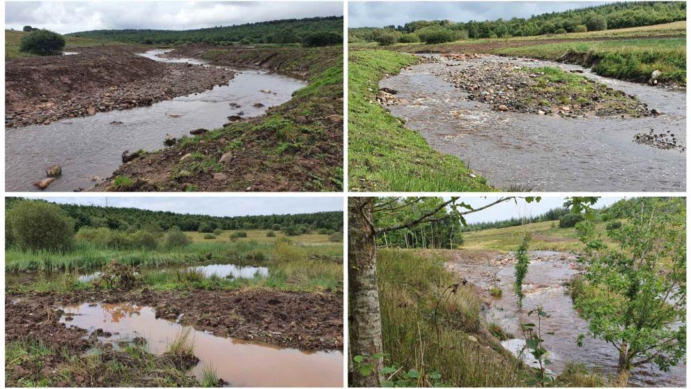 restored River Keekle in West Cumbria