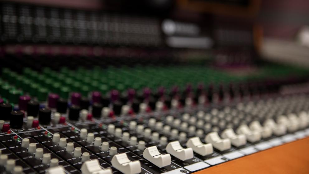 Sound studio mixer
