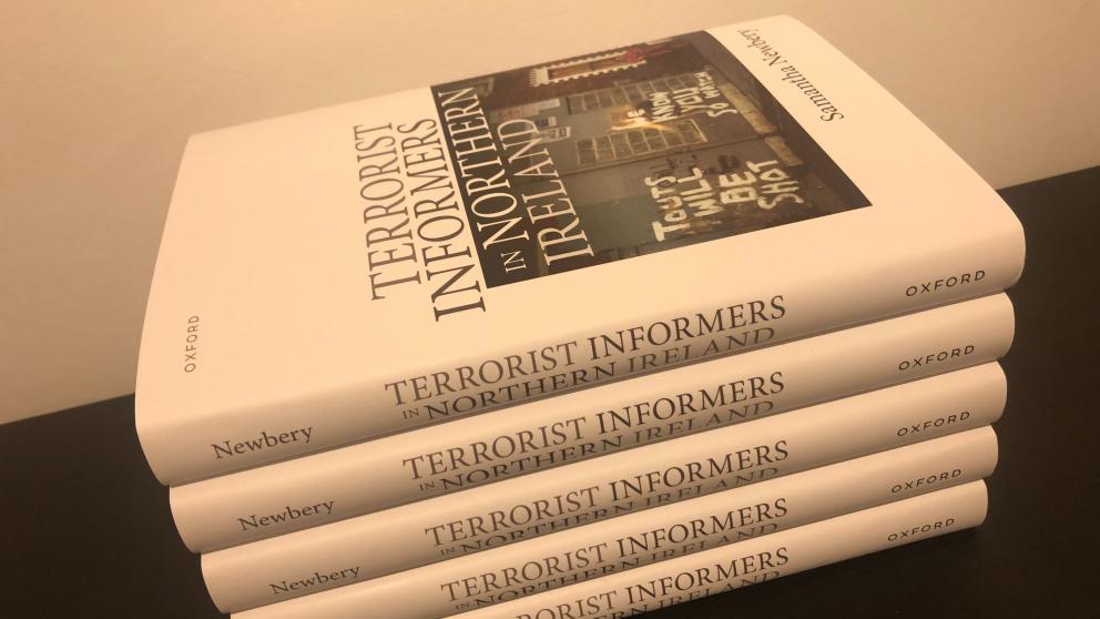 Terrorist Informers in Northern Ireland book stacked on each other