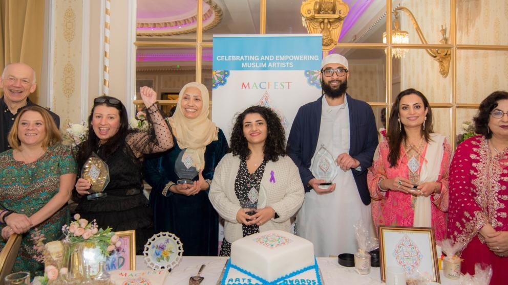 Winners at the MACFEST Muslim Arts Awards with Allan Walker and Sam Ingleson