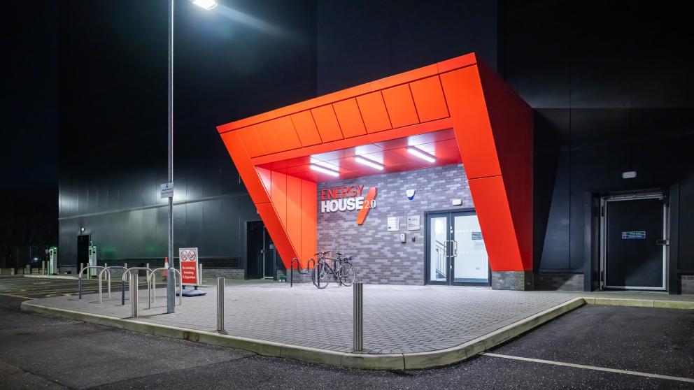 Energy House external nightime