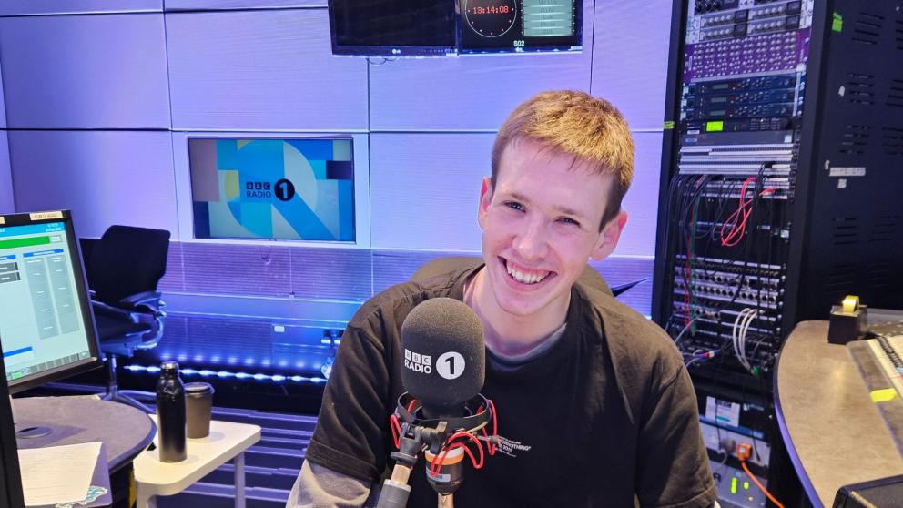 Matt presents from the BBC studio in MediaCity