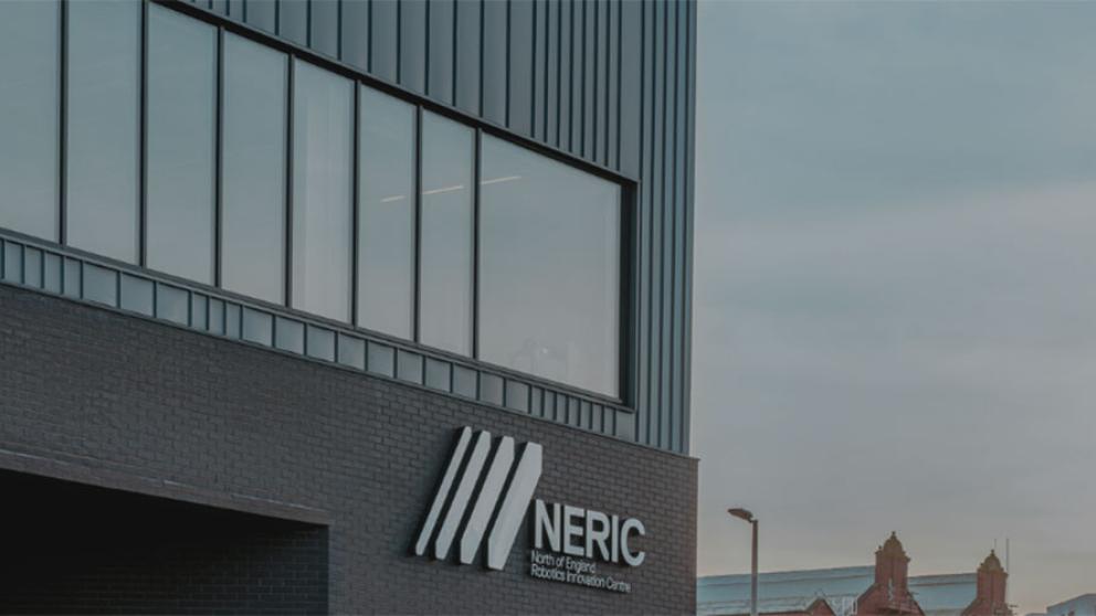 Exterior view of the Northern Engineering and Robotics Innovation Centre (NERIC), University of Salford