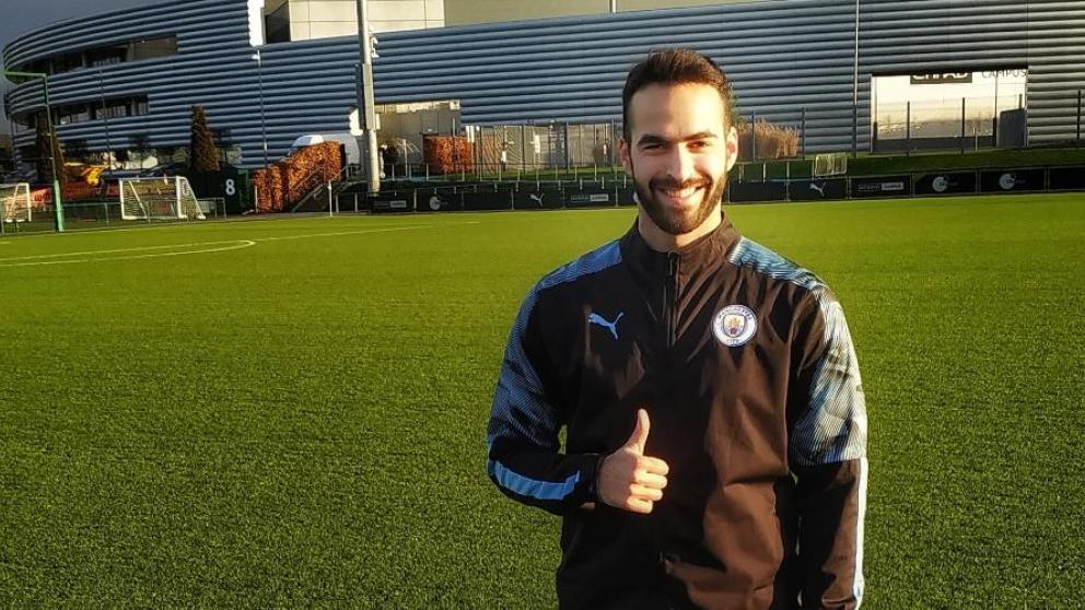 Aristotelis on his placement at Manchester City's training ground