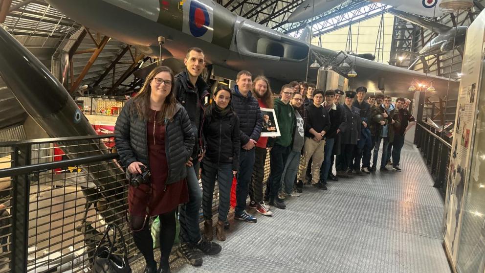 Politics and Contemporary History staff and students on a field trip