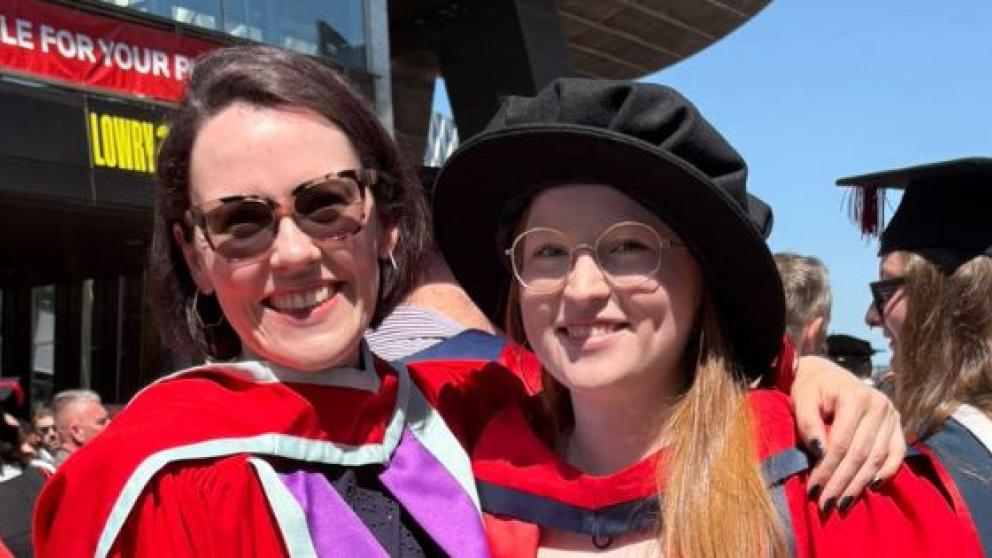 Katie Barnes on right and Caroline Magennis on left