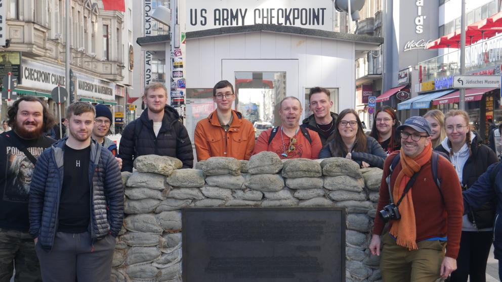 Contemporary History and Politics staff and students on field trip