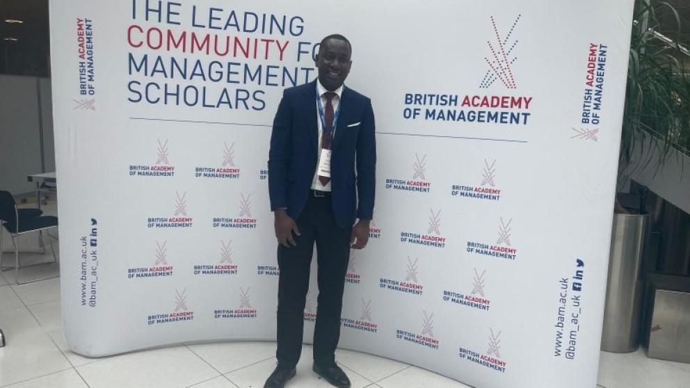 Ernest at a British Academy of Management event