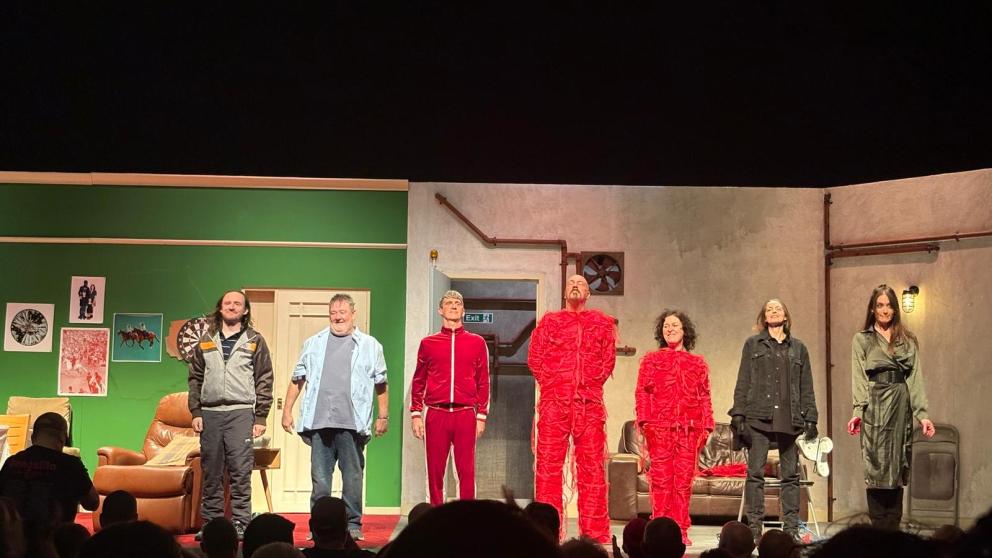 The cast of Ideal at the Lowry