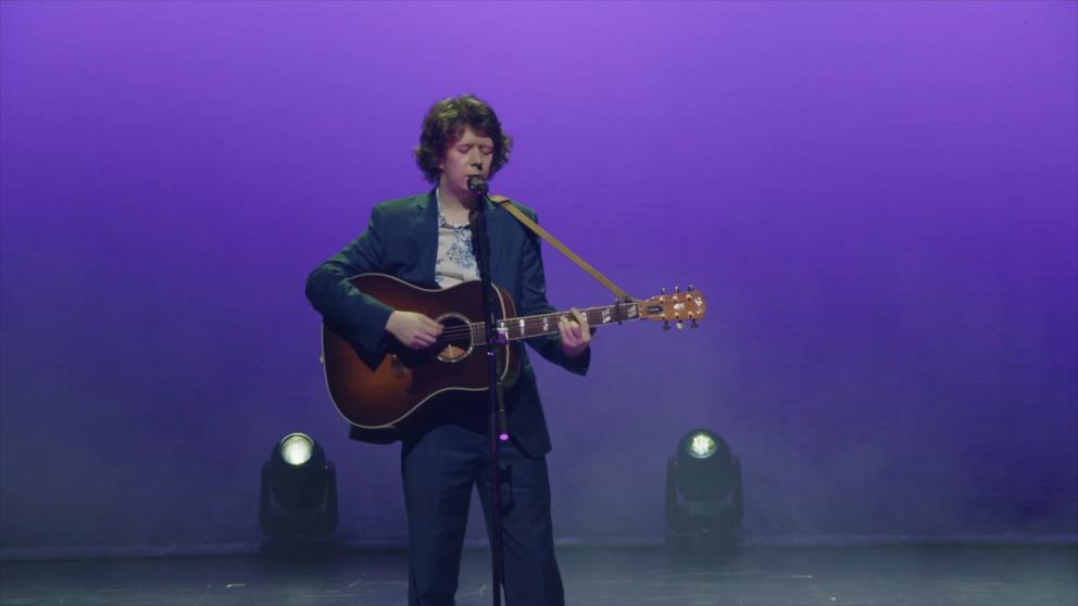 James Holt performing at Univision 2024