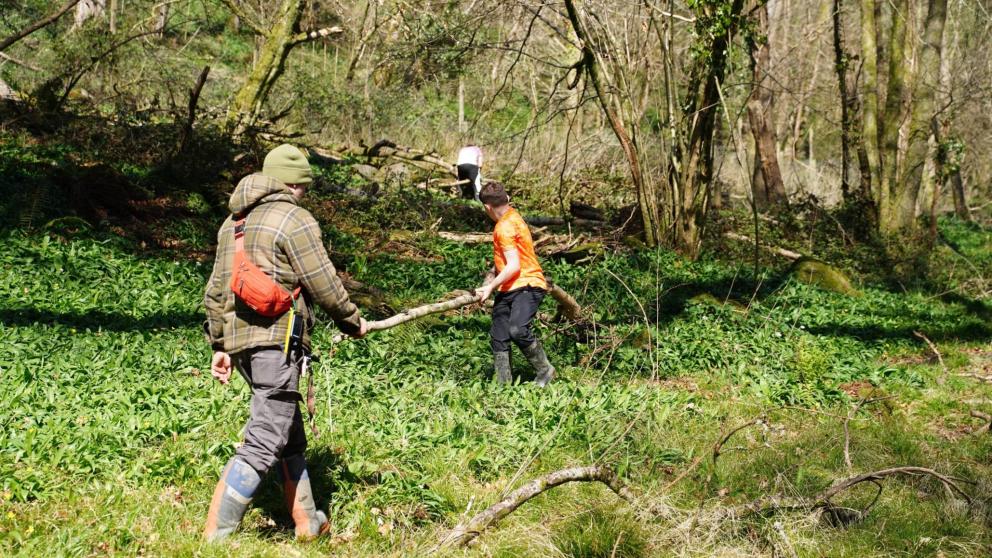 Young people in Plymouth's poole farm