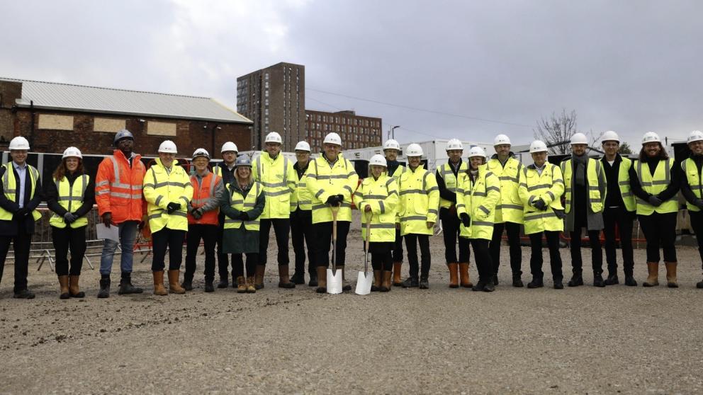 Partners come together to break ground on Acoustics Building