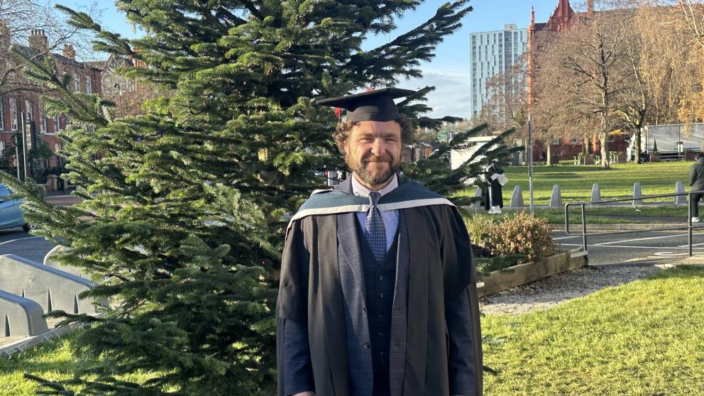 Christopher Breen at Winter Graduation