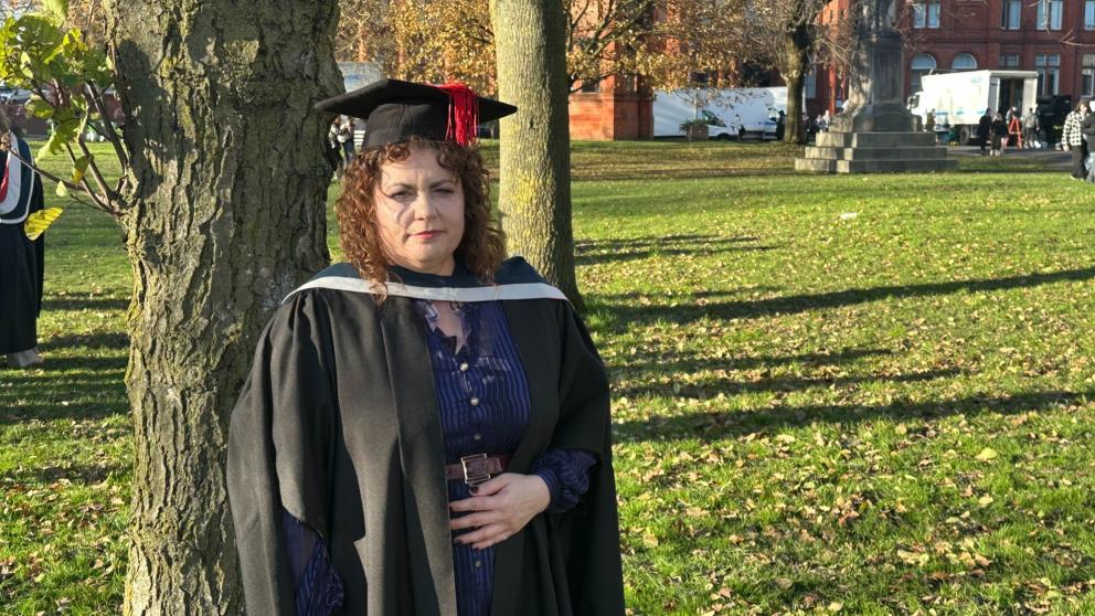 Andrea Lowe at Winter Graduation