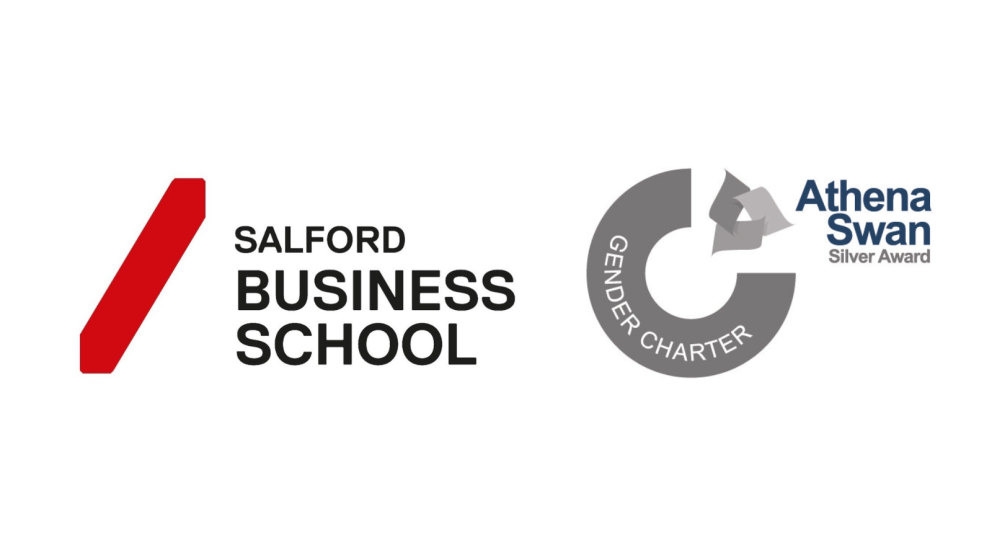 Salford Business School and Athena Swan Silver logos