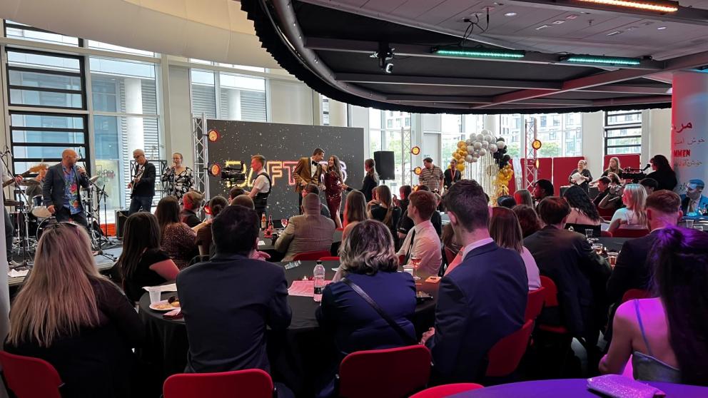 TV and radio students at the annual awards show 