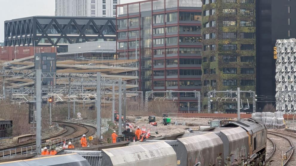 A construction site in Manchester