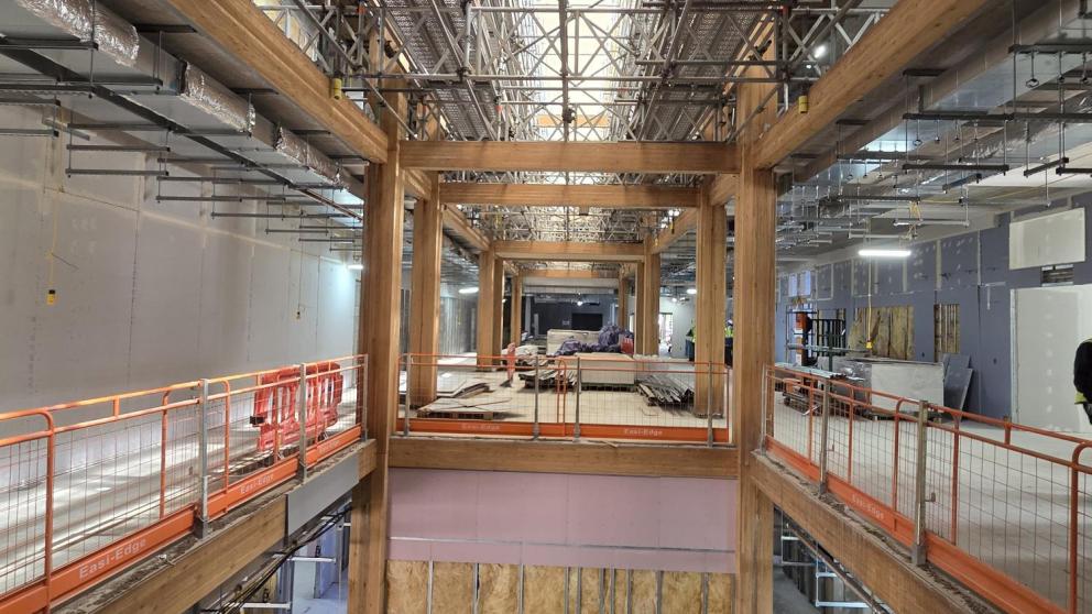 Interior view of Atrium Thrive Health and Wellbeing Building June 26