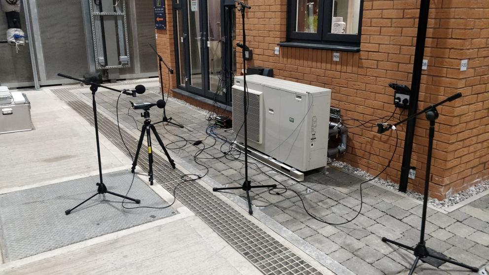 heat pump acoustic testing