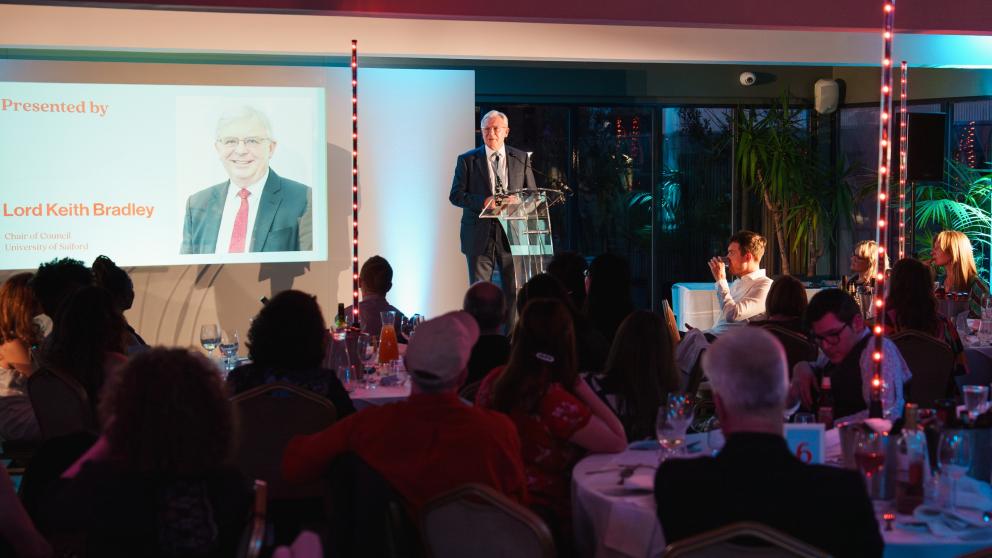 Lord Keith Bradley at Create Student Awards