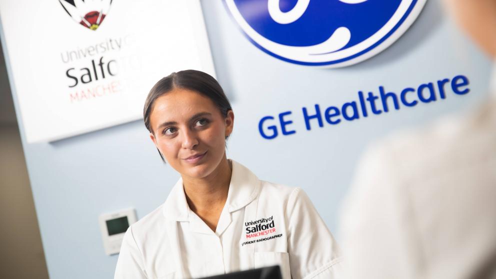 Student Nurse Sat in Health Centre