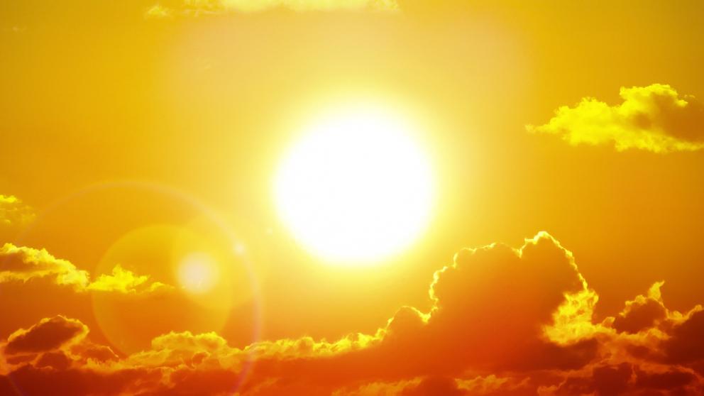 Image showing the bright sun during a heatwave