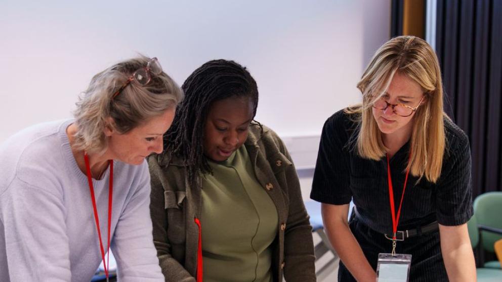 Enhanced Clinical Practice academics at an on-campus conference