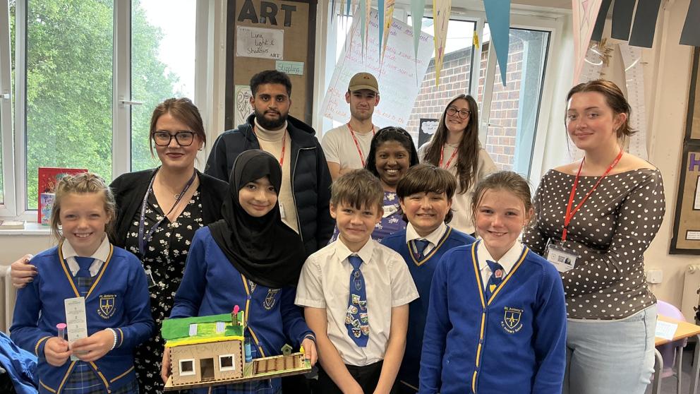 Pupils from St Antony's RC Primary School