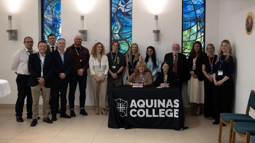 Salford and Aquinas sign Memorandum of Understanding 2026