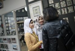 Students exploring the Craft and Design Centre