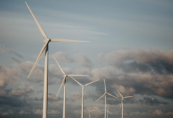 Multiple wind turbines