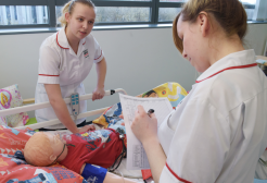 Children and young people's nursing students in simulation suites