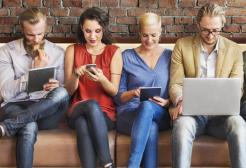 People using computers